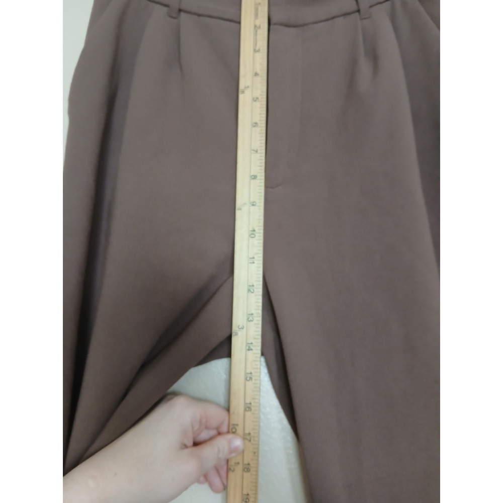 Abercrombie Pants Medium Long Sloane Pleated Wide Leg Trouser Pants Preppy - Picture 7 of 13